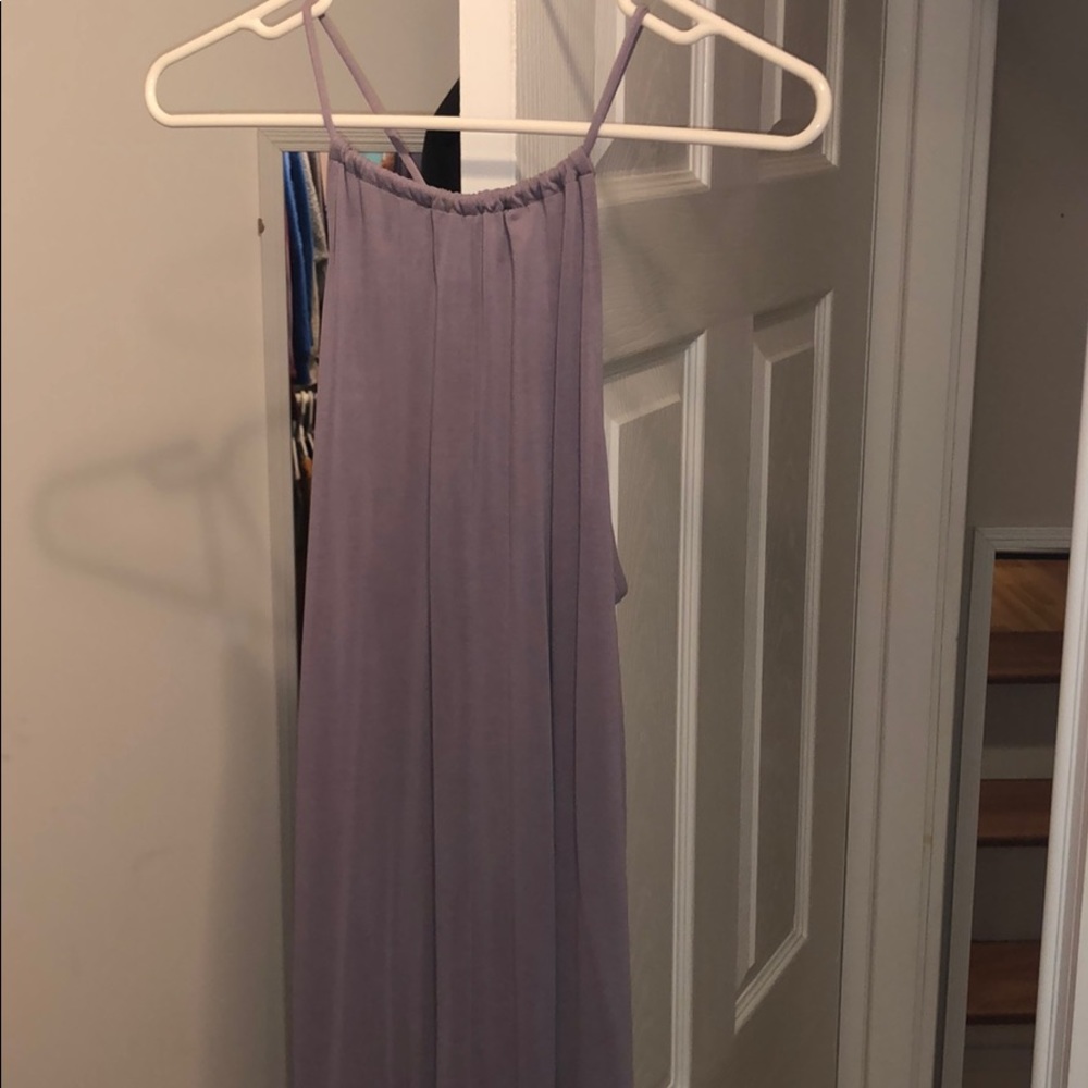 Purple short sundress